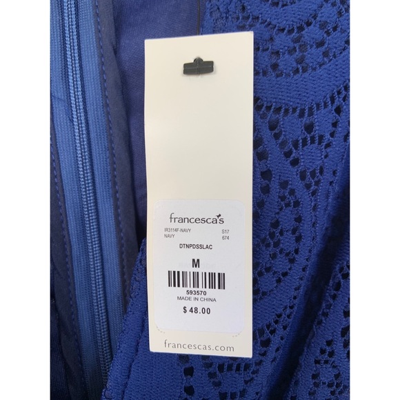 Francesca’s Blue Lace Romper - Picture 4 of 4